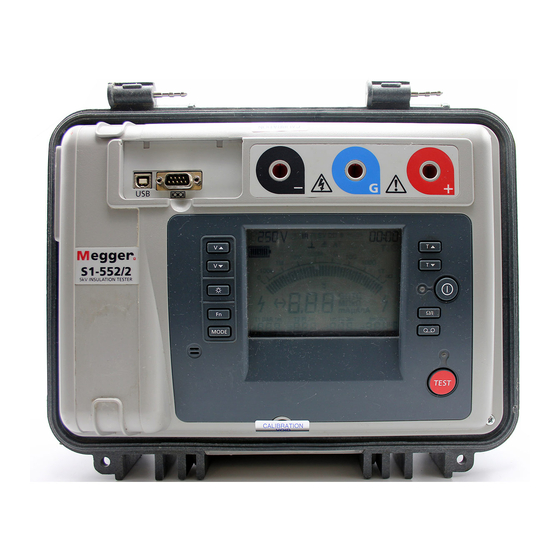 Megger S1-552/2 User Manual