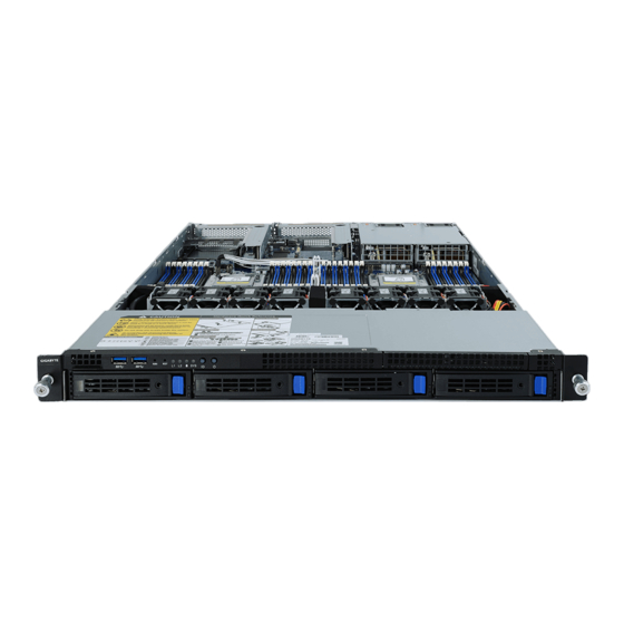 GIGA-BYTE TECHNOLOGY R182-Z90 Manuals
