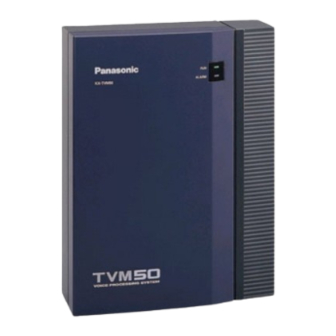 Panasonic KX-TVM50 Installation Manual