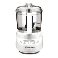 Cuisinart DLC-2WS - 2 Speed Mini-Prep Instruction And Recipe Booklet
