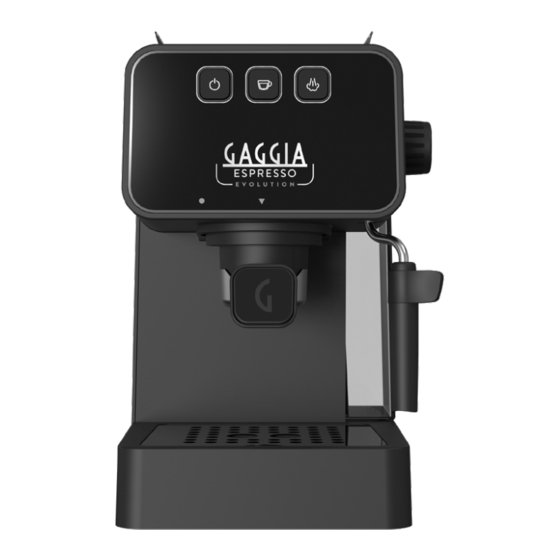 Gaggia Milano ESPRESSO EVOLUTION EG2115 User Manual