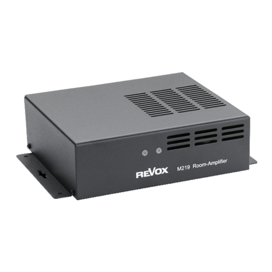 Revox M219 User Manual