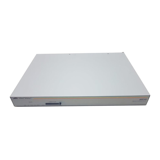 Allied Telesis AR745 Quick Start Manual