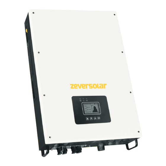 Zeversolar Eversol-TLC 10K Solar Inverter Manuals