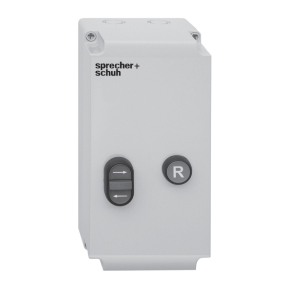 sprecher + schuh KS7-C0S4R Application Instruction