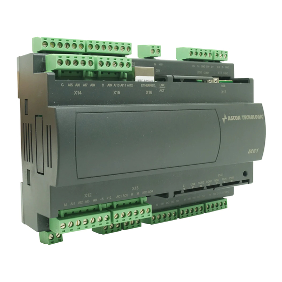 Ascon tecnologic M81 Installation Manual