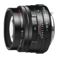 Pentax smc PENTAX-FA J Operating Manual