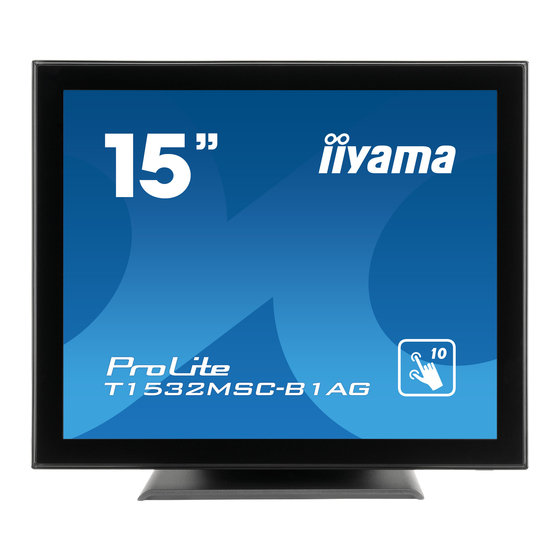 Iiyama ProLite T1532MSC-B1AG User Manual