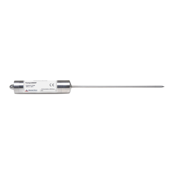 MadgeTech Temp1000P Product Information Card