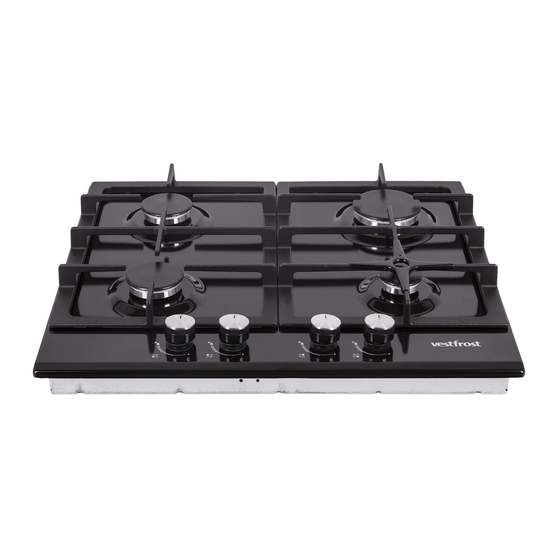 User Manuals: Vestfrost GBHV38C Gas Hob