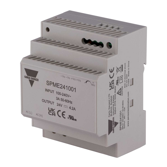 CARLO GAVAZZI SPME15W Manual