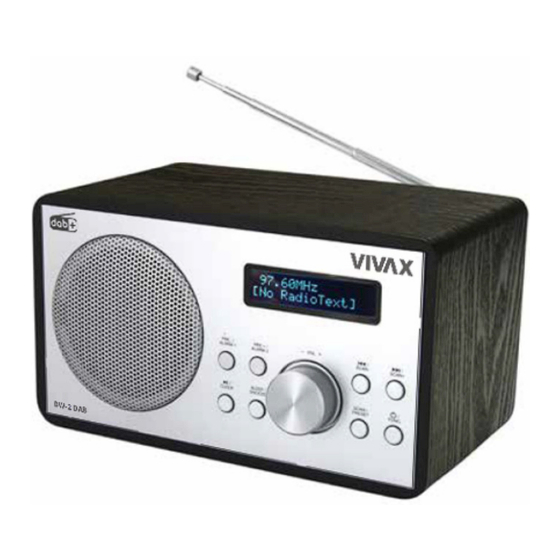 Vivax DW-2 DAB Instruction Manual