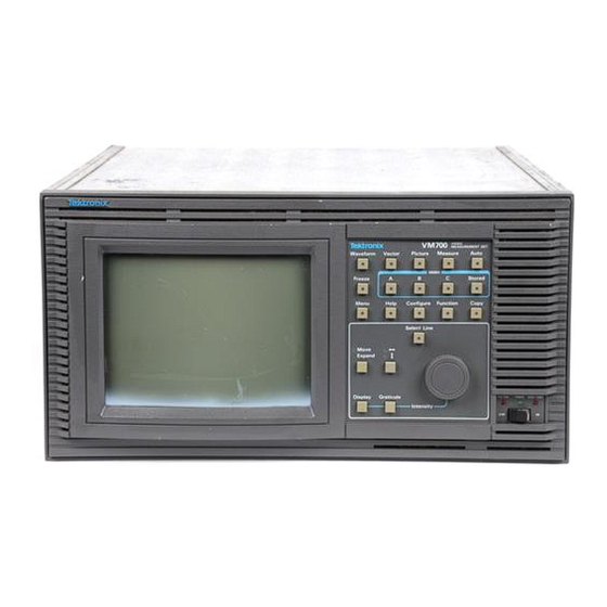 Tektronix VM700 Service Manual