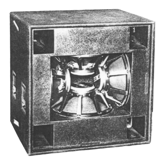 Electro-Voice MTL-4B Specification Sheet