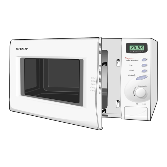 SHARP R-333 Microwave Oven Manuals