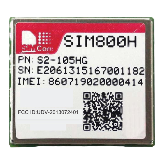 SimCom SIM800H User Manual