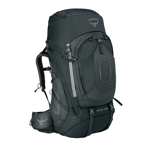 Osprey XENITH 105 Owner's Manual