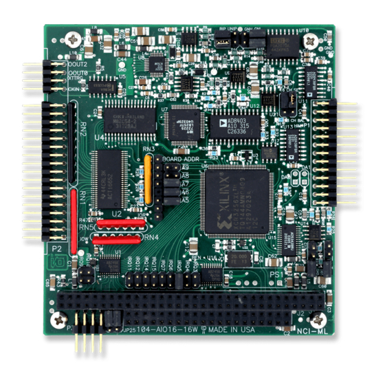 Acces I/O products 104-AIO16A User Manual