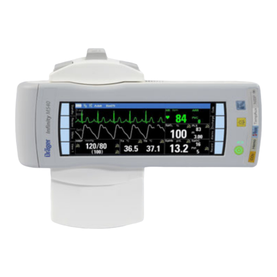 Dräger Infinity M540 Instructions For Use Manual
