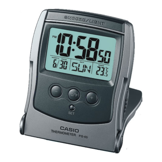 Casio PQ-65S Operation Manual