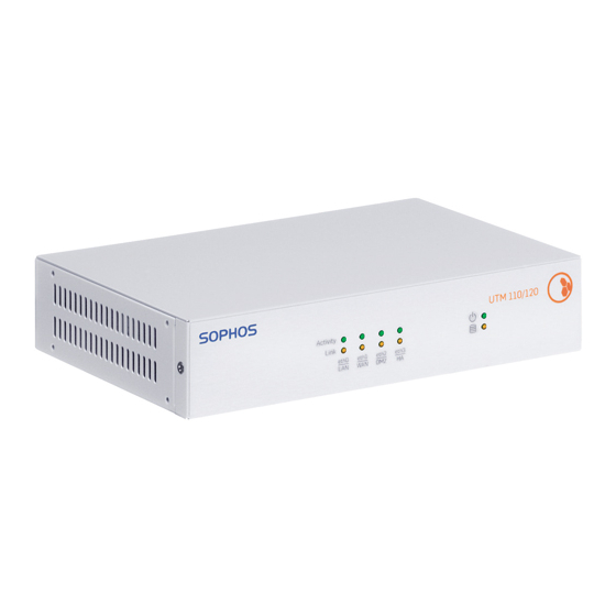 Sophos UTM 110 Operating Instructions