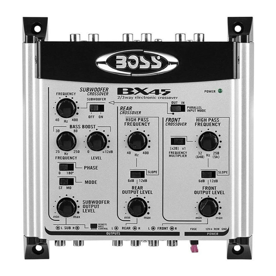 Boss Audio Systems BX45 User Manual