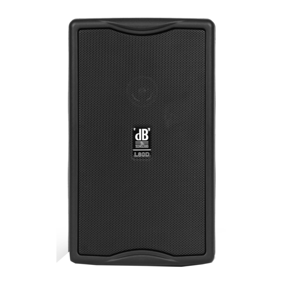 dB Technologies L80D User Manual