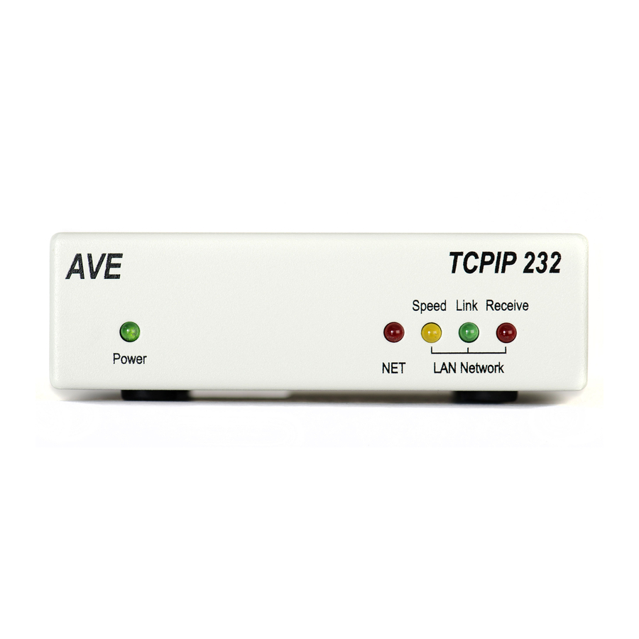 AVE ATM Interface TCPIP232 Operation Manual