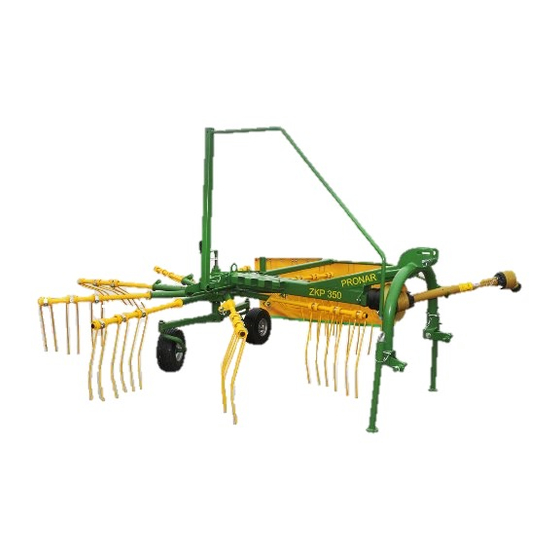 PRONAR ZKP350 Operating Instructions Manual
