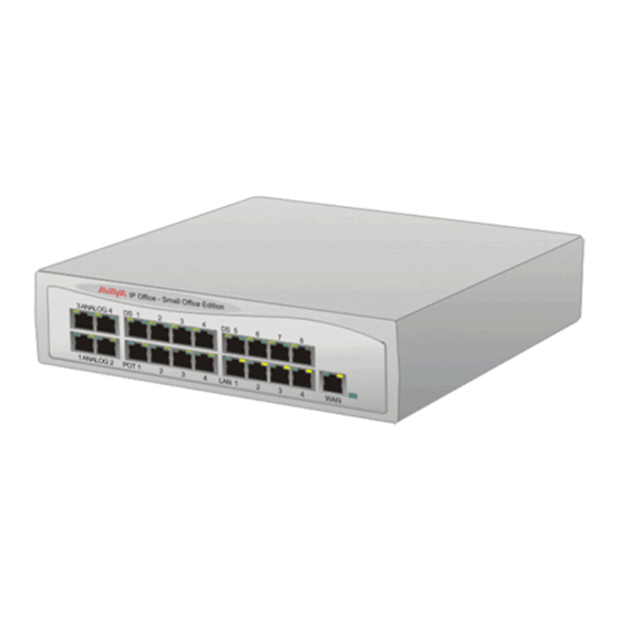 Avaya IP Office Small Office Edition Installation Manual