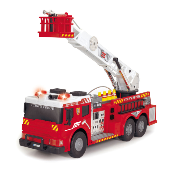 DICKIE TOYS AERIAL LADDER BRIGADE Operating Instructions