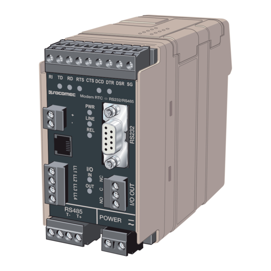 socomec RS232 Operating Instructions Manual