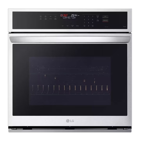 LG WSEP4723 Series Smart Wall Oven Manuals