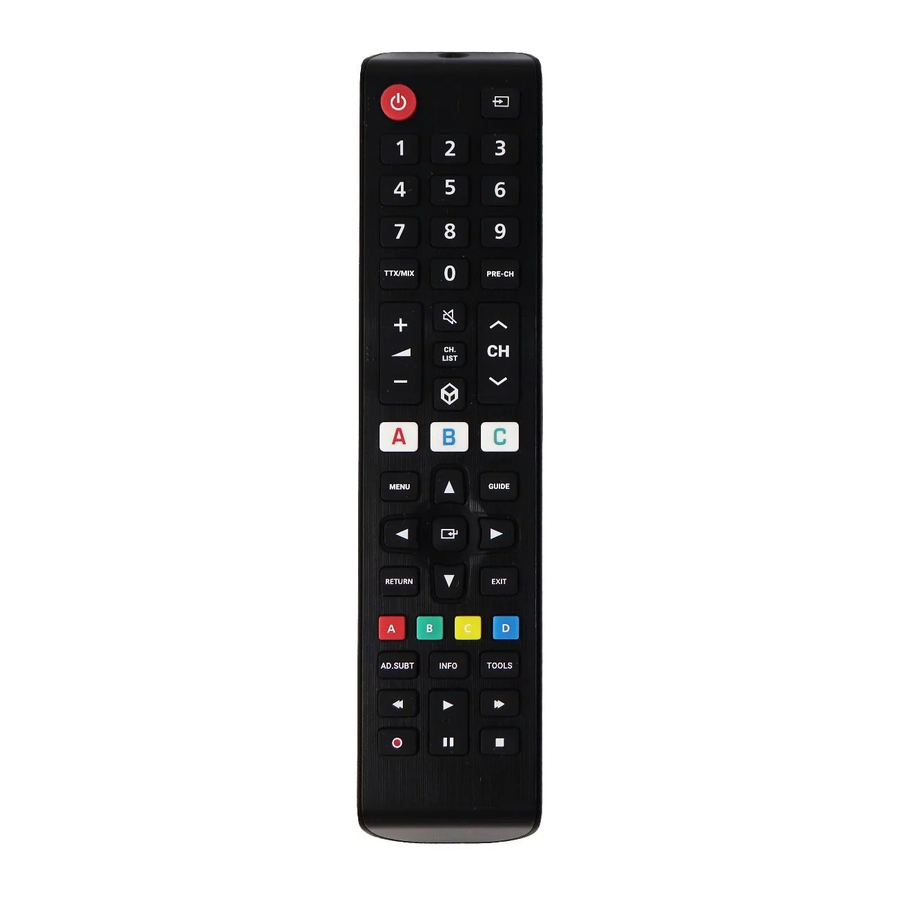 Insignia NS-RMTSAM21 - Replacement Remote For Samsung TVs Quick Setup