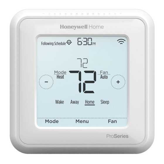 HONEYWELL HOME TH6220WF2006 PROFESSIONAL INSTALL MANUAL Pdf Download ...