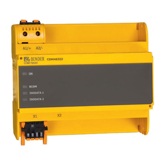 Bender COMTRAXX COM465ID Manual