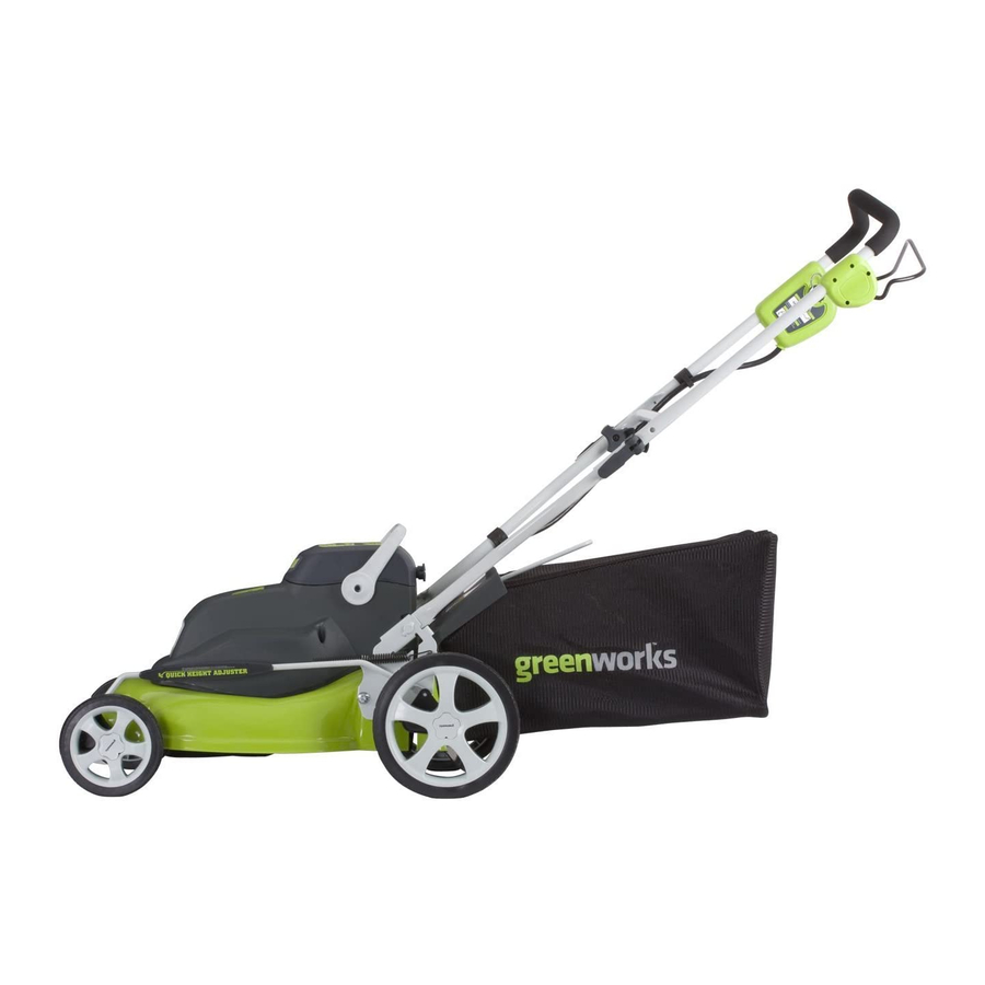 Greenworks deals mower beeping