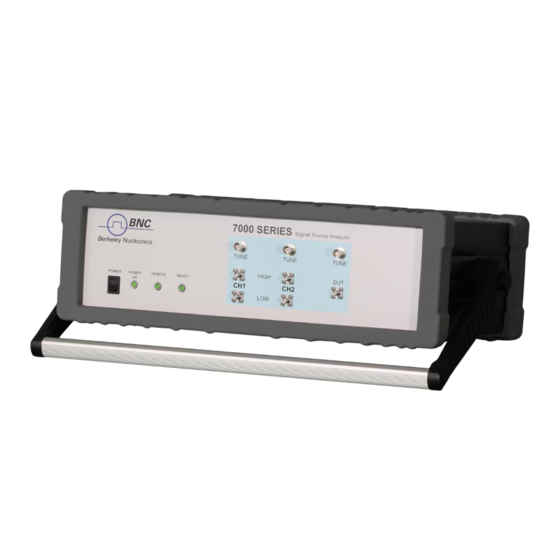 BNC 7000 Series User Manual