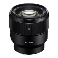 Sony SEL85F18 Quick Start Manual