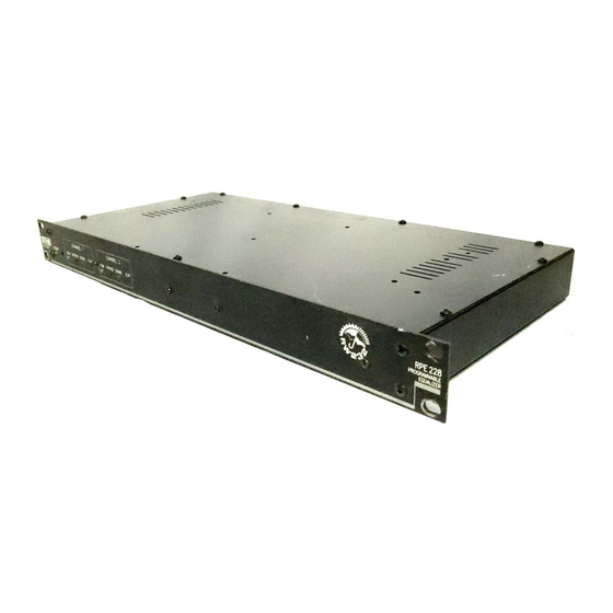 Rane rpe 228 Instruction Manual