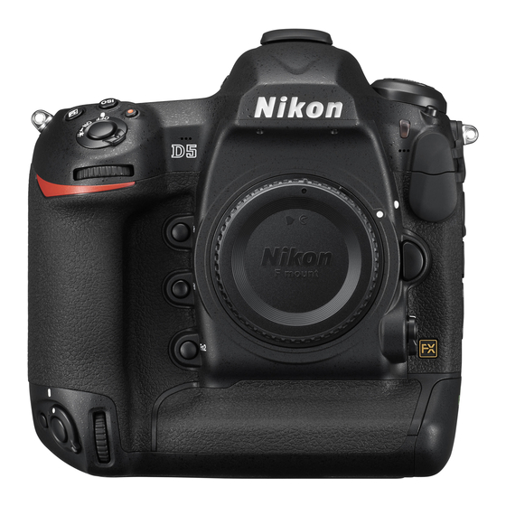 Nikon D5 Professional Setting Manual