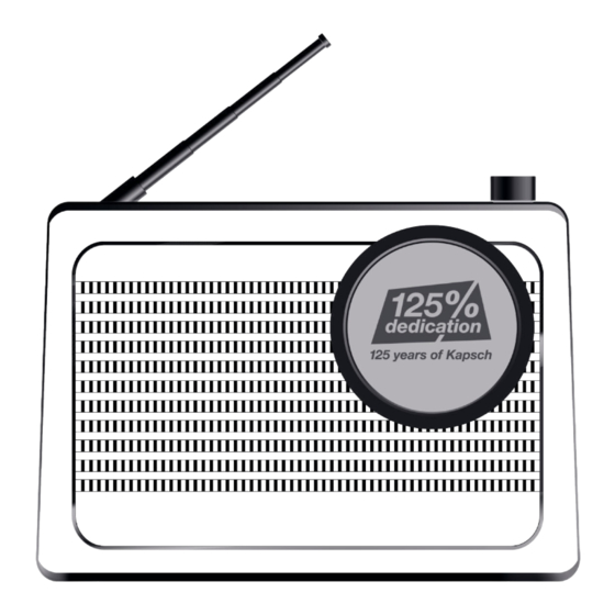 Kapsch Capri125 PLUS Bluetooth Speaker Manuals