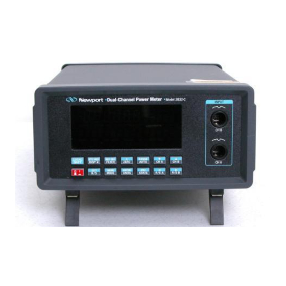 Newport 2832-C Instruction Manual