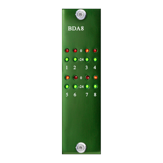 BURL BDA8 Quick Start Manual