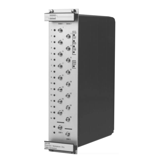artisan pickering 20-740 Series Manuals