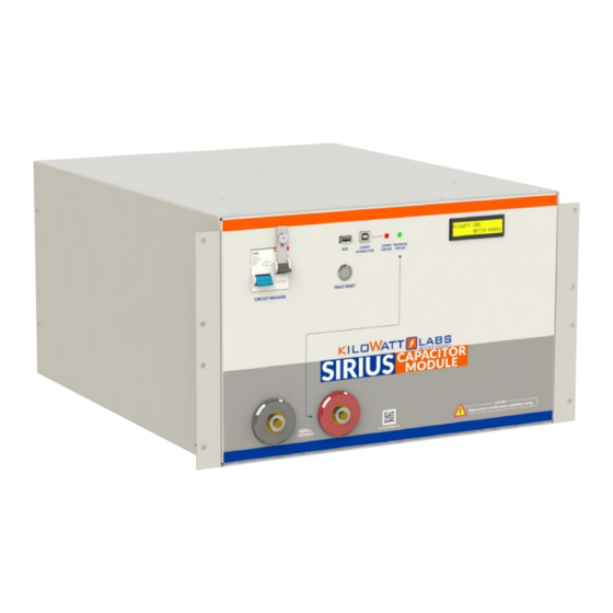 Kilowatt Labs Sirius 3550-48-B-1.7C-M-SD-A-L-19G User Manual