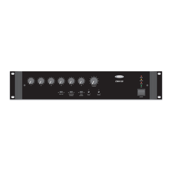 Biamp CMA Series Operation Manual