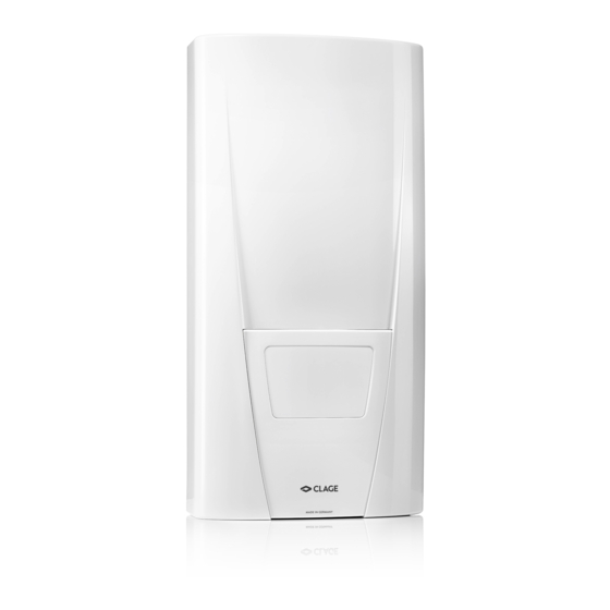 clage DBX18 Operating Instructions For The User