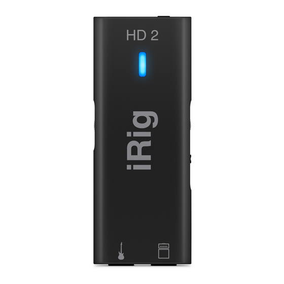 IK Multimedia iRig HD2 User Manual