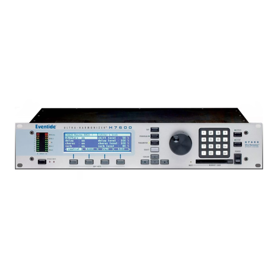 Eventide H7600 Manual